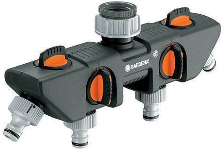 Gardena Waterverdeler 4 Kanalen Zwart En Oranje 8194 20