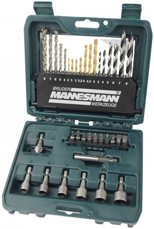 Brüder Mannesmann Werkzeuge Bit en steeksleutelset(36 stuks )