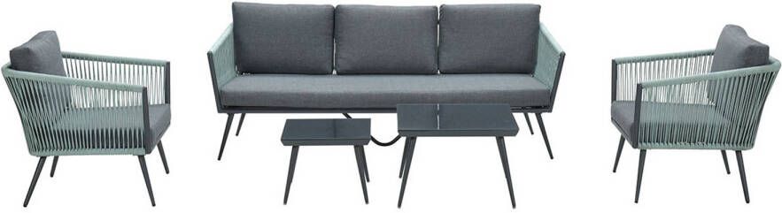 Garden Impressions Odessa loungeset 5 delig donker grijs