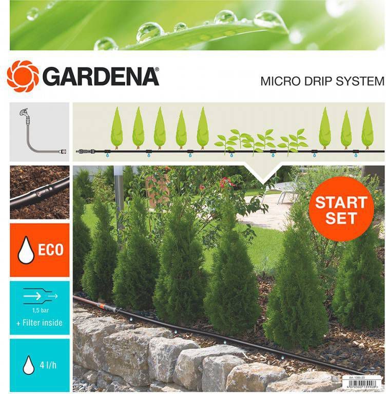 Gardena Micro Drip Systeem voor plantenrij S Starter Set 15 m 13010 20