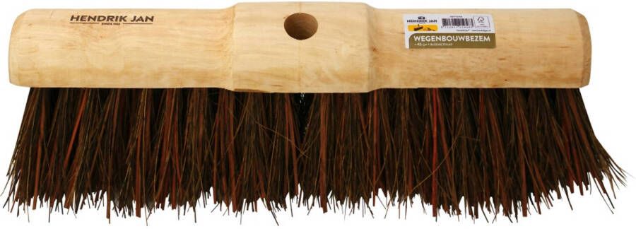 Hendrik Jan Wegenbouwbezem Harde Natuurvezels 45 Cm