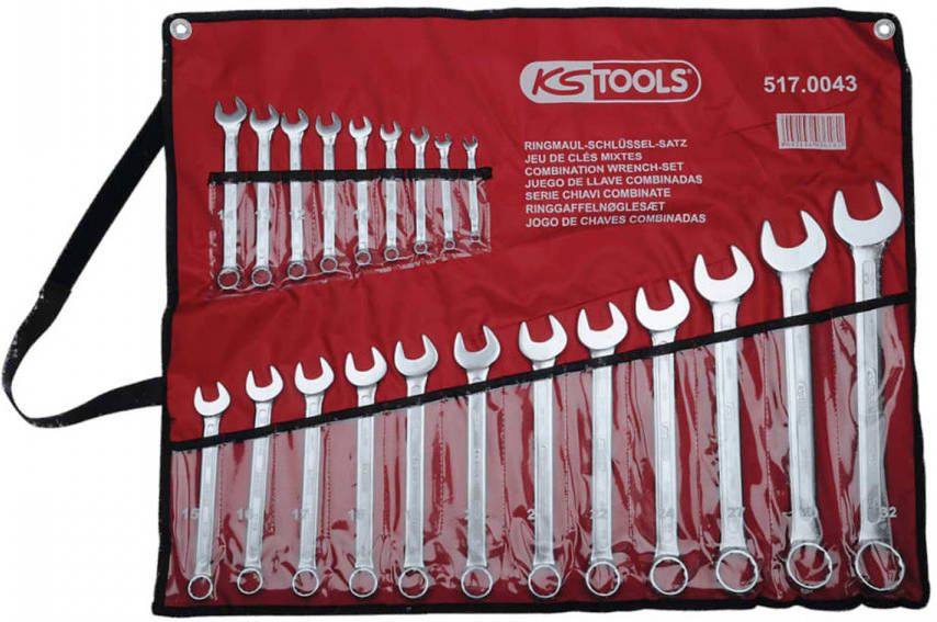 KS Tools Combisleutel Set Met Opbergtas(21 Stuks 6 32mm )