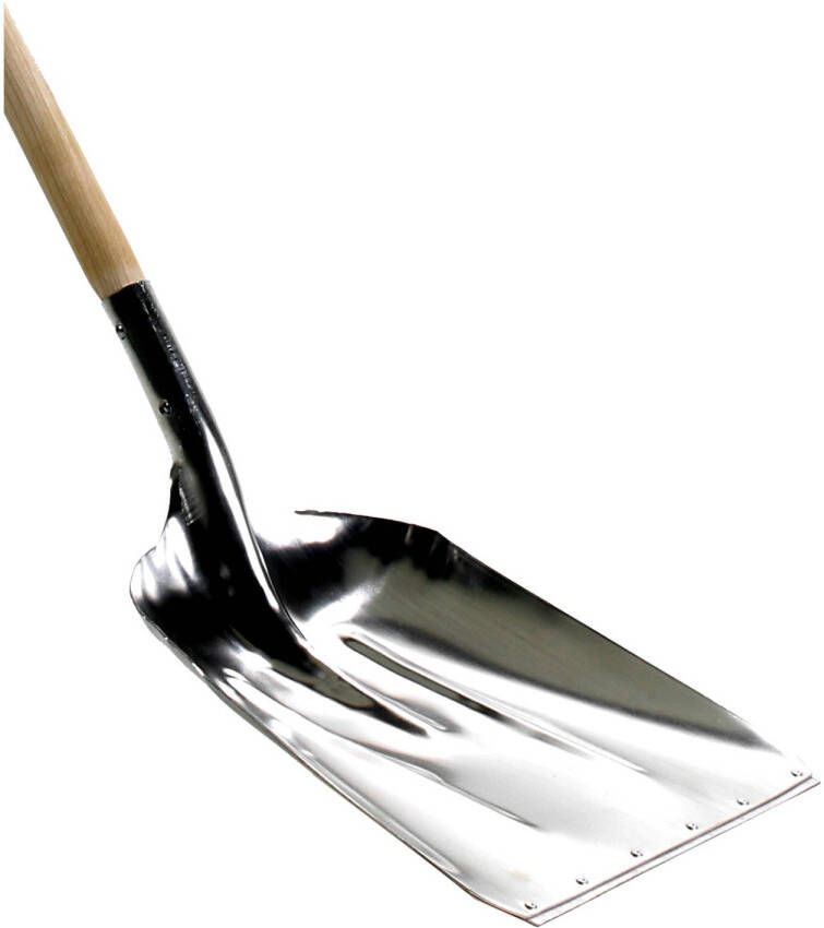 Talen Tools Schop 35 cm aluminium met houten steel 135 cm
