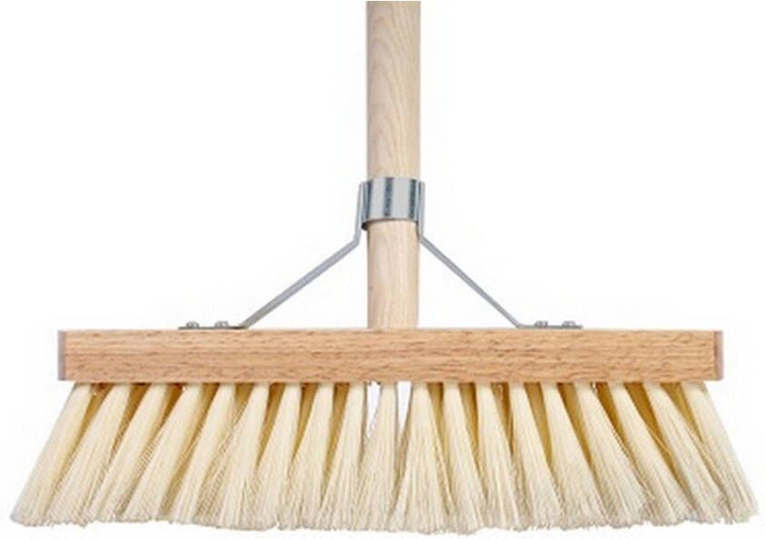 Talen Tools Zaalbezem 30 cm met beugel en houten steel 140 cm