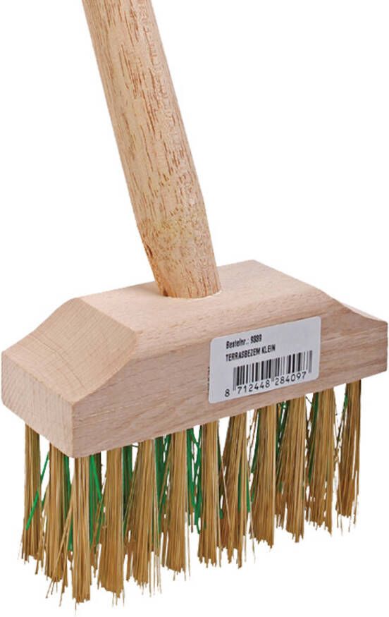 Talen Tools Tuinbezem klein met messing haren en steel