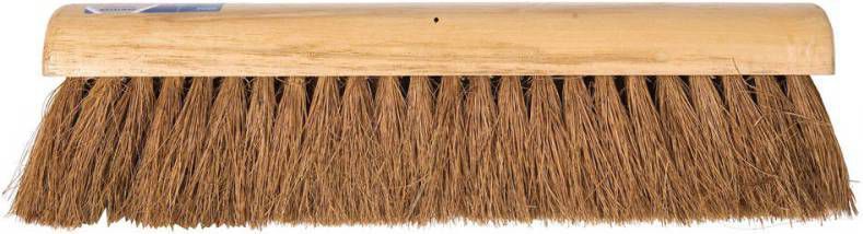 Talen Tools Zachte bezem van kokosvezel 40 cm houten steel 150 cm