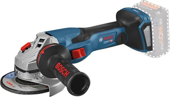 Bosch Professional GWS 18V 15 C BITURBO(zonder accu )