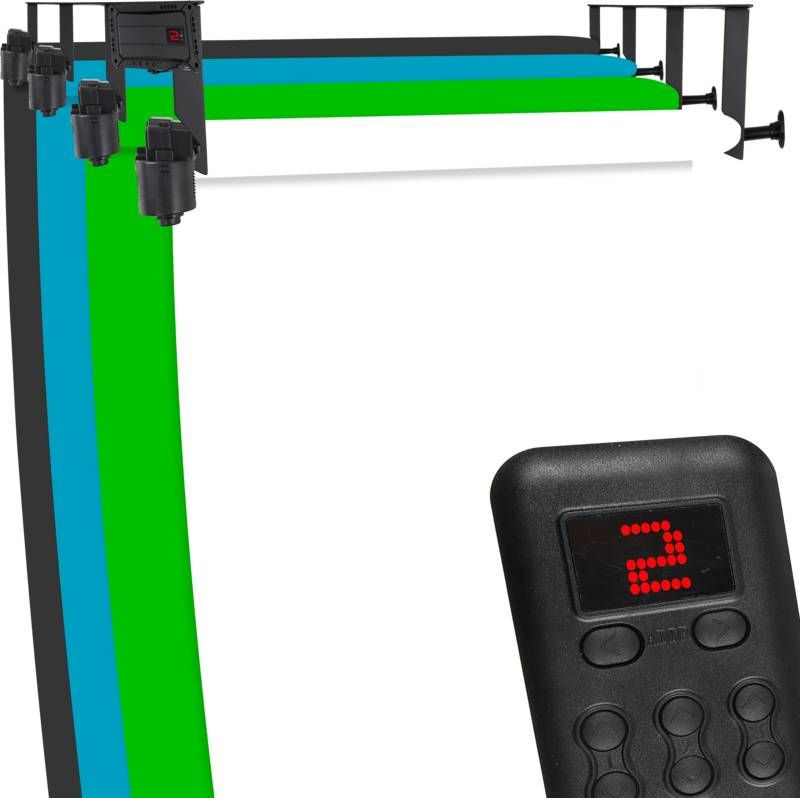 StudioKing Achtergrond Systeem Elektrisch B 4WE voor 4 Rollen