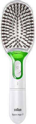 Braun Stijlborstel Satin Hair 7 IONTEC BR750 met natuurlijke borstels en ionentechnologie ter bevordering van de glans