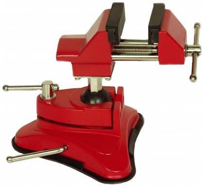 Brüder Mannesmann Mini bankschroef met zuignap