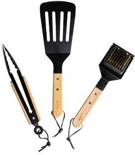Gusta BBQ Tools Zwart set 3 stuks