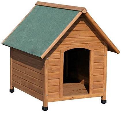 Kerbl Hondenhok 100x88x99 cm bruin en groen 82395