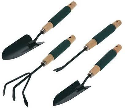 Orange85 Tuingereedschap Set Van 4 Schep Hark Cultivator Metaal