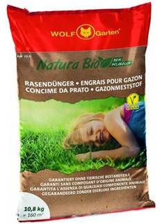 Wolf Garten Natura Bio Gazonmest Gazonmeststoffen 10.8 kg