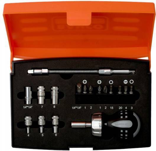 Bahco 808050S 18 delige Stubby Ratelschroevendraaierset