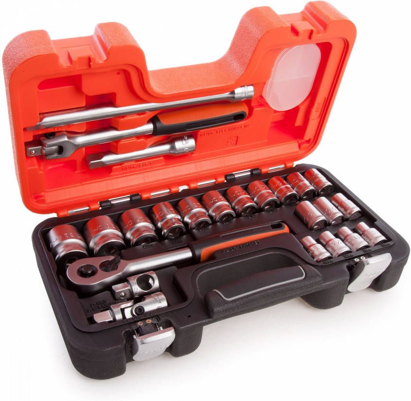 Bahco S240 24 delige ratel en doppenset 1/2"