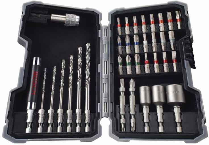 Bosch 2607017328 35 delige set boor en schroefbit Mixed for Metal