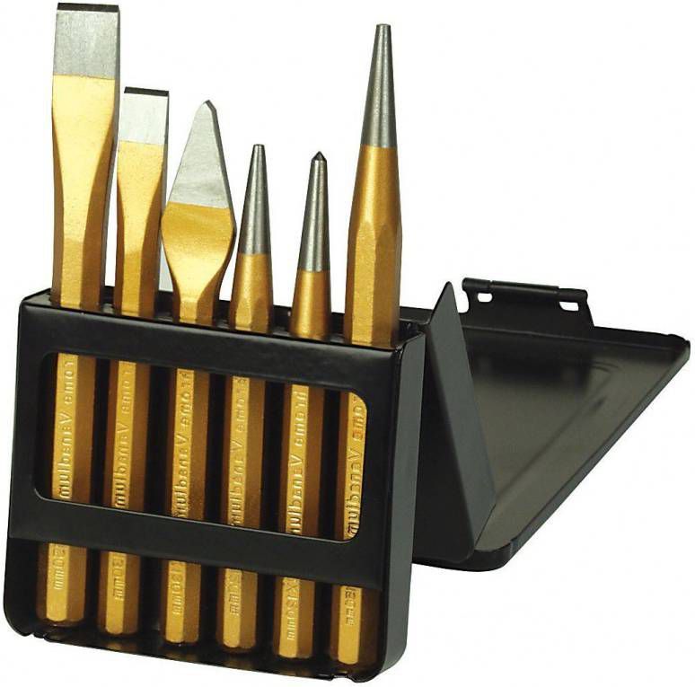 Brü, der Mannesmann Doorslag en beitelset 6 delig 65405