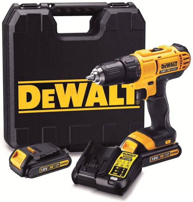 DeWALT DCD771C2 18V Li Ion accu boor -/schroefmachine set(2x 1.3Ah accu)in koffer