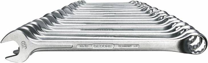 Gedore 1 B 017 17 delige Ringsteeksleutel set 6 22mm