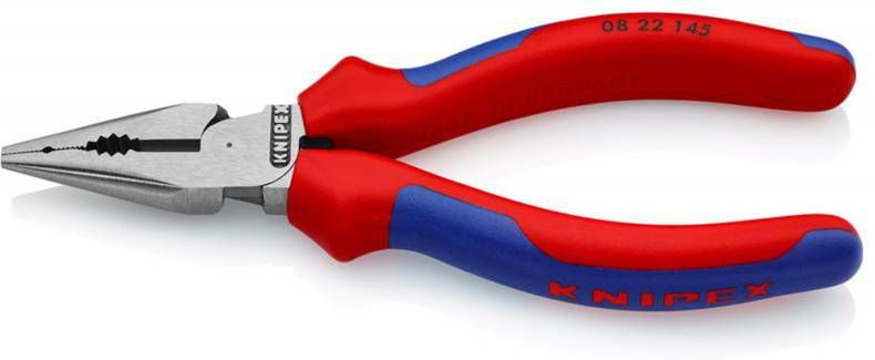 Knipex Spitse kombitang zwart geatramenteerd, 145mm_08 22 145
