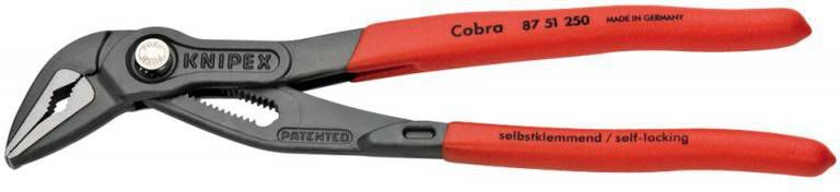 Knipex 8751250 Cobra Waterpomptang Extra Slank 250mm