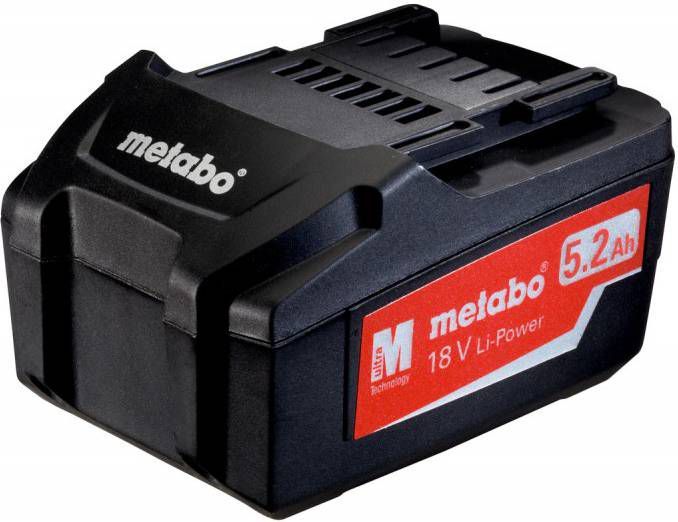 Metabo 625592000/ME1852 18V Li ion accu 5.2Ah