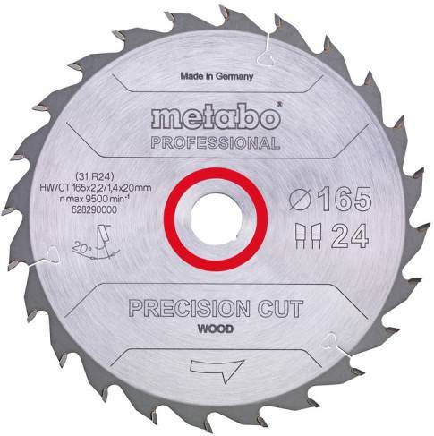 Metabo 628072000 Precision Cut Wood Professional Cirkelzaagblad 160 x 20 x 42T Hout