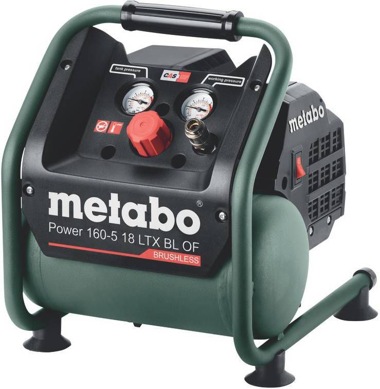 Metabo Power 160 5 18 LTX BL OF 18V Li Ion accu compressor body 8 bar 120L/min koolborstelloos
