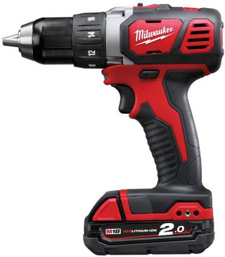 Milwaukee M18 BDD 202C 18V Li Ion accu boor -/schroefmachine set(2x 2.0Ah accu)in koffer