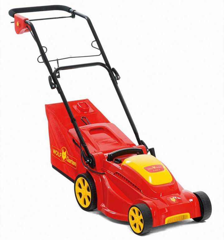 Wolf Garten Elektromaaier A370e Grasmaaier 37 cm 40 l Rood Geel 1600 Watt