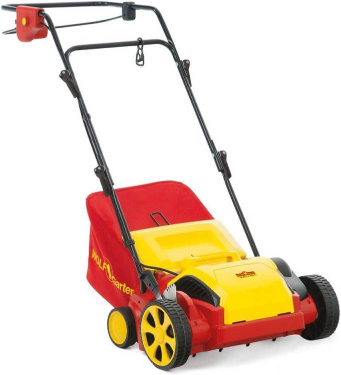 Wolf Garten Verticuteermachine Vs302e Gazononderhoud 30 cm 35 l Rood Geel 1200 Watt