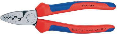 Knipex Krimptang adereindhulzen, componentengreep 180mm_97 72 180
