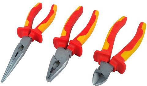 Brüder Mannesmann Werkzeuge Tangenset Elektricientangen(3 delig )