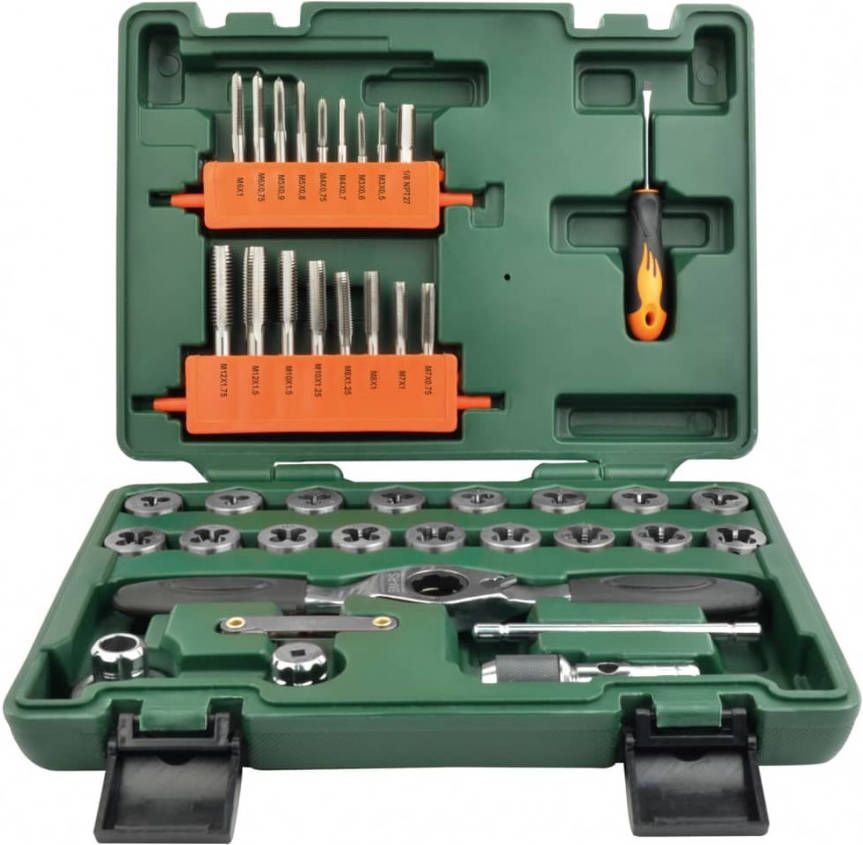 Brü, der Mannesmann 40 delige Tap en snijmoerenset