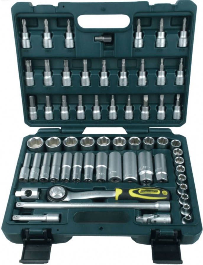 Br&#xFC, der Mannesmann Doppendoos 61 delig 3/8" 2045