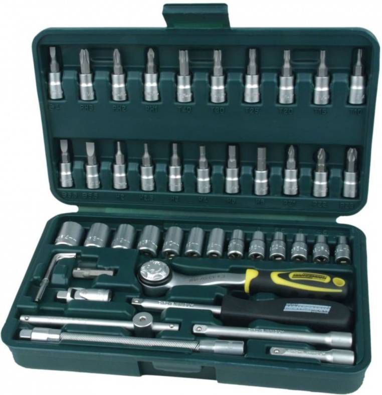 Brü, der Mannesmann Doppendoos 1/4 inch 46 delig 2040