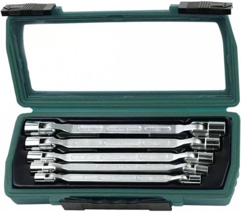 Brüder Mannesmann 19821 5 delige Kniesleutelset in koffer 8