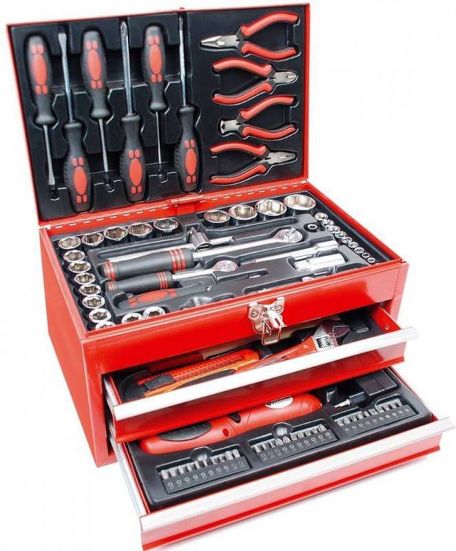 Brüder Mannesmann Werkzeuge Gereedschapsset 155 delig(set, 155 stuks )