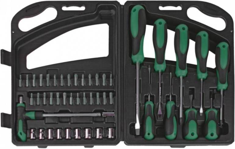 Brüder Mannesmann 11247 47 delige Schroevendraaier -, bit doppenset PH/PZ/SL/TX