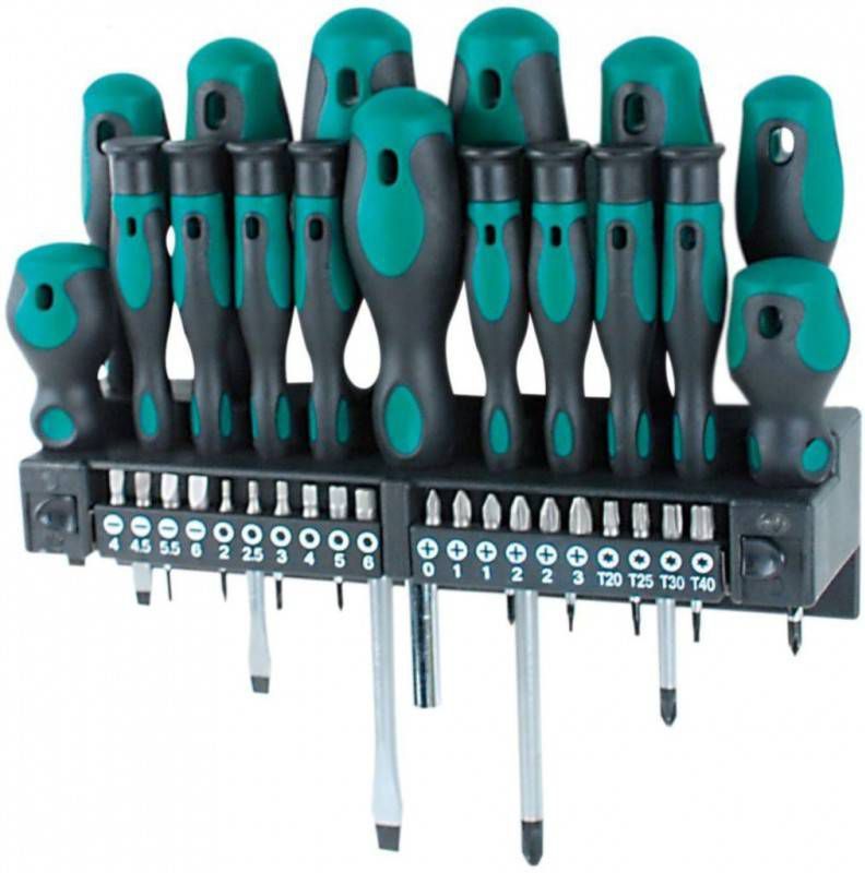 Brüder Mannesmann Werkzeuge Schroevendraaier inclusief bitset(set, 37 stuks )