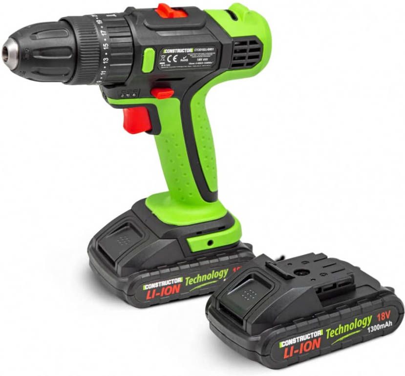 CONSTRUCTOR Klopoormachine/schroevendraaier 18 V