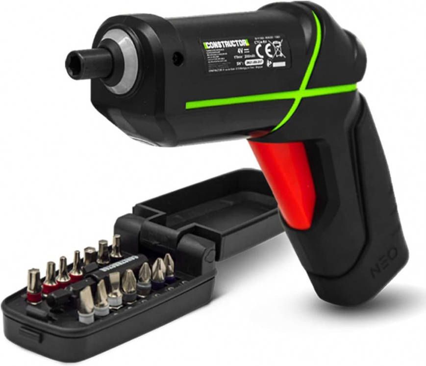 CONSTRUCTOR Schroevendraaier oplaadbaar 4 V