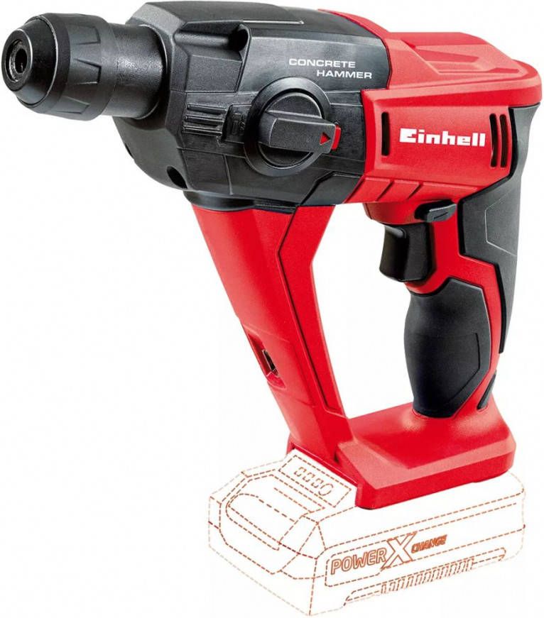 Einhell TE HD 18 Li SOLO 18V Li Ion Accu SDS plus boorhamer body 1, 2J