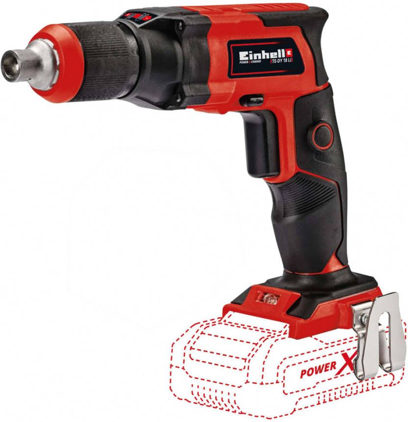 Einhell TE DY 18 Li Solo 18V Li Ion Accu Gipsplaatschroevendraaier Body In Koffer 1/4''
