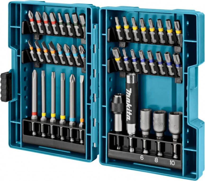 Makita 43 delige Boorbitset zilverkleurig