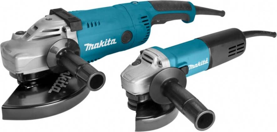 Makita Slijpmachineset 230 V 125/230 mm blauw en zwart
