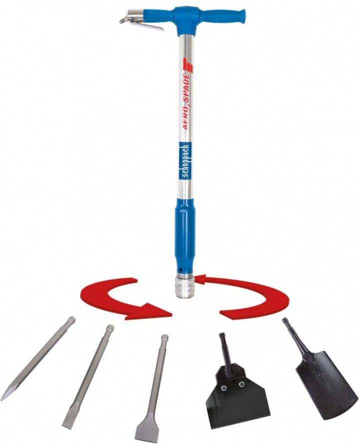Scheppach Multitool 5 in 1 pneumatisch Aero², Spade 6, 3 bar