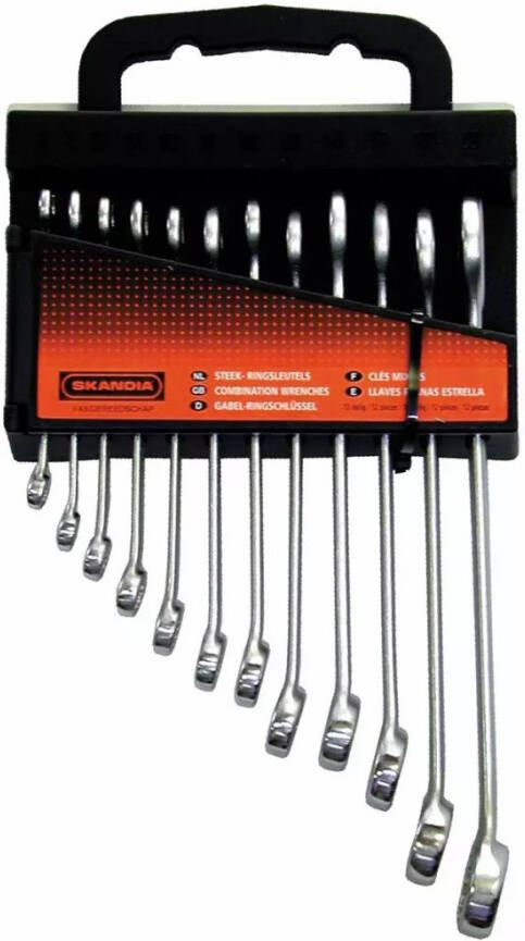 Skandia Combinatiesleutel set 6 19 mm 12 delig 1041324