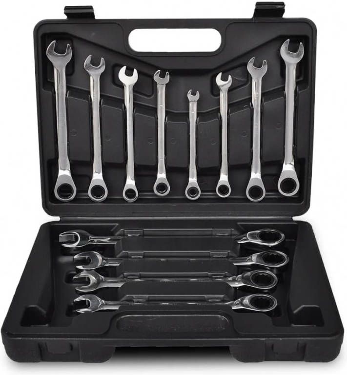 VIDAXL 12 delige Ratelsleutelset